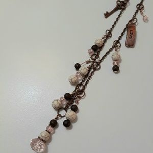 Handmade necklace and earrings set